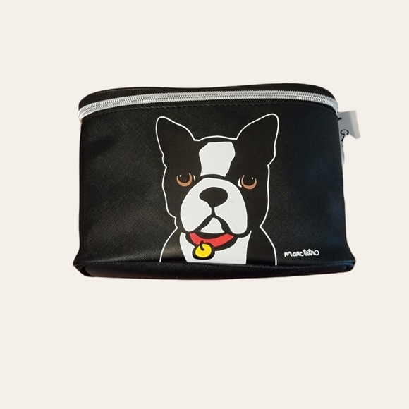 Marc Tetro Handbags - NWT Boston Terrier Zippered Cosmetic Case By Marc Tetro Makeup Bag  T25